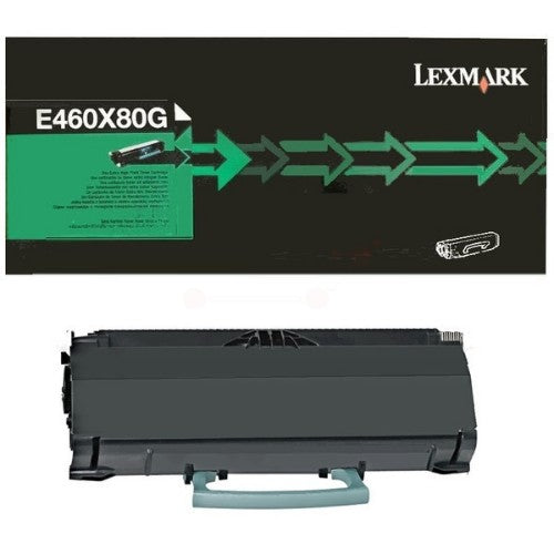 Lexmark E460X80G Toner black remanufactured, 15K pages/5% for Lexmark E 460