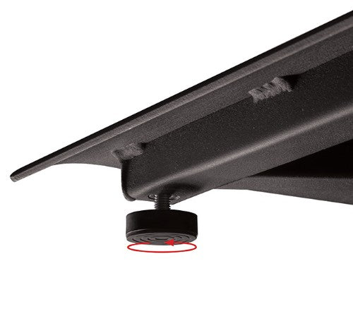 B-Tech SYSTEM X - Universal Twin Screen VC Stand (VESA 600 x 400) - 1.8m