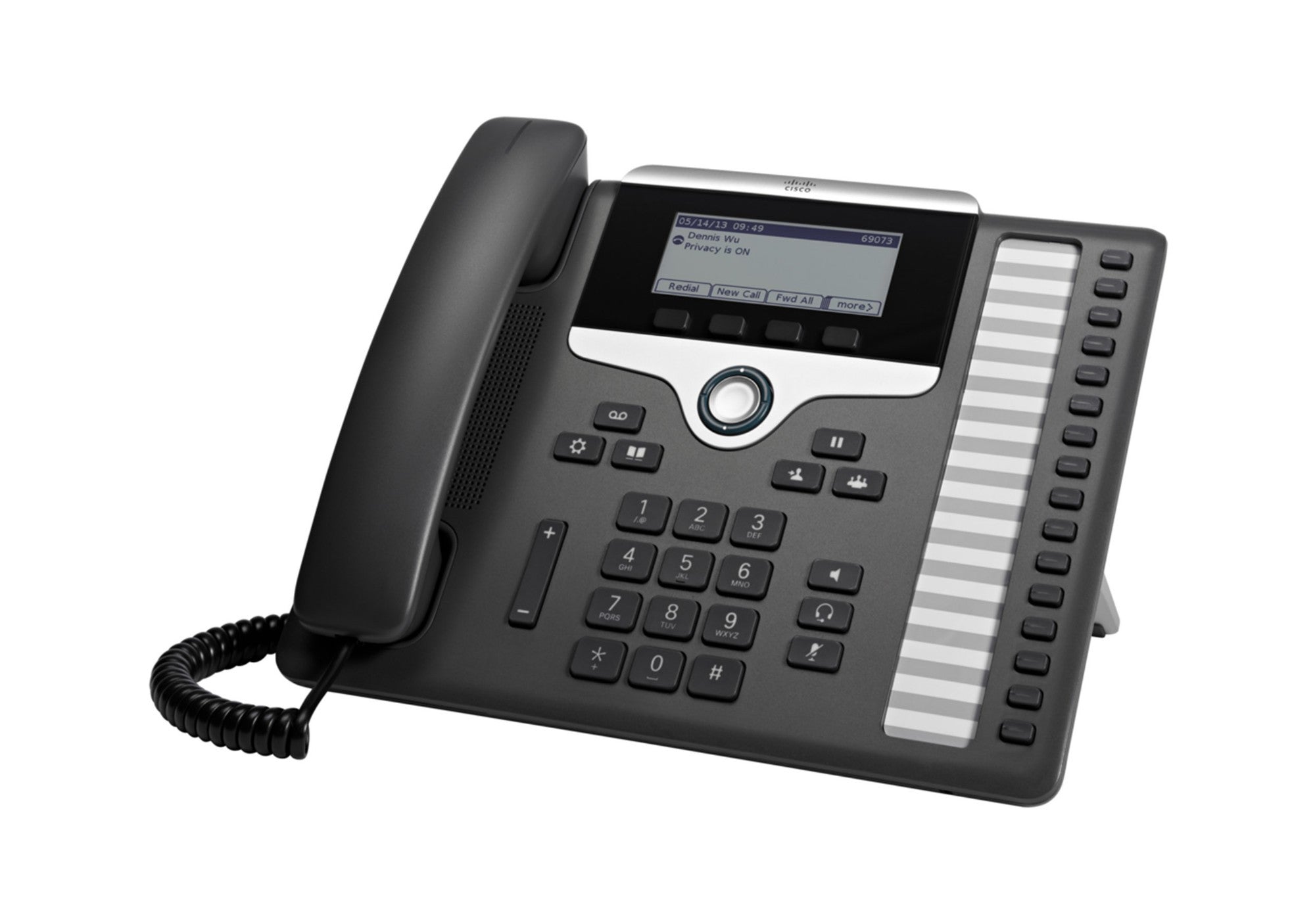 Cisco IP Business Phone 7861, 3.5-inch Greyscale Display, Class 1 PoE, Supports 16 Lines, 1-Year Limited Hardware Warranty (CP-7861-K9=)