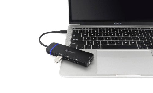 eSTUFF GLB235420 laptop dock/port replicator USB 3.2 Gen 1 (3.1 Gen 1) Type-C Black