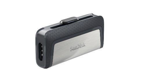 SanDisk Ultra Dual Drive USB Type-C USB flash drive 128 GB USB Type-A / USB Type-C 3.2 Gen 1 (3.1 Gen 1) Black, Silver
