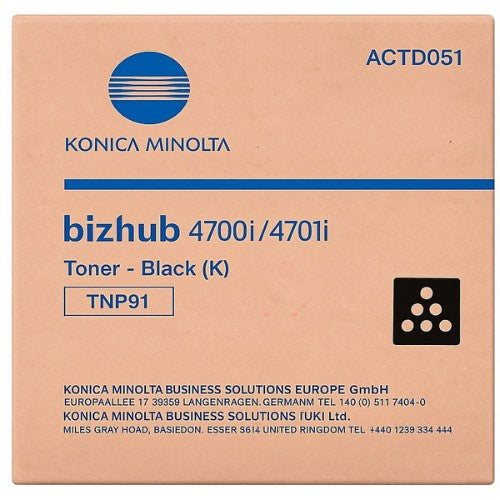Konica Minolta ACTD051/TNP-91 Toner black, 20K pages for KM Bizhub 4700 i