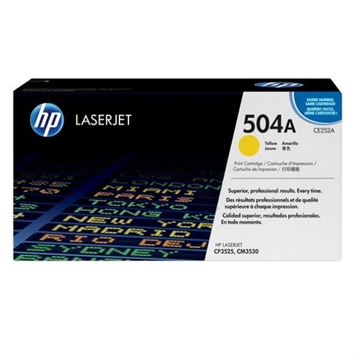 HP CE252A/504A Toner cartridge yellow, 7K pages ISO/IEC 19798 for HP CLJ CP 3525