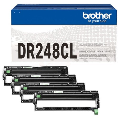 Brother DR-248CL Drum kit Bk,C,M,Y, 4x30K pages Pack=4 for Brother DCP-L 3500/HL-L 8200/MFC-L 8300