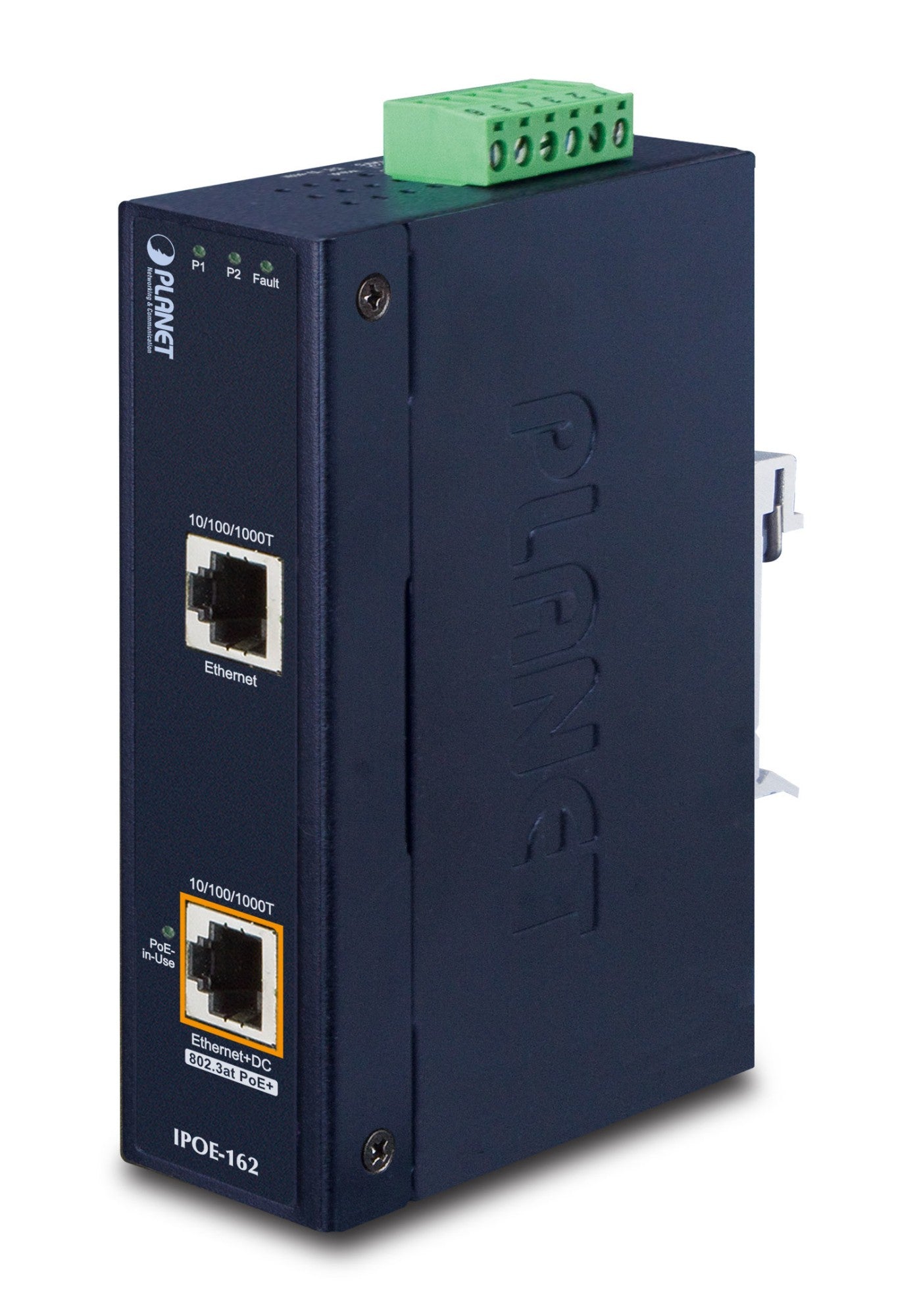 PLANET IPOE-162 network switch Gigabit Ethernet (10/100/1000) Power over Ethernet (PoE) Black