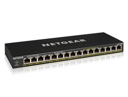 NETGEAR GS316PP Unmanaged Gigabit Ethernet (10/100/1000) Power over Ethernet (PoE) Black