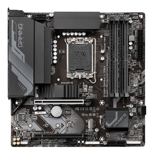 GIGABYTE B760M GAMING X DDR4 Motherboard - Supports Intel Core 14th Gen CPUs, 8+1+1 Phases Digital VRM, up to 5333MHz DDR4 (OC), 2xPCIe 4.0 M.2, 2.5GbE LAN, USB 3.2 Gen2
