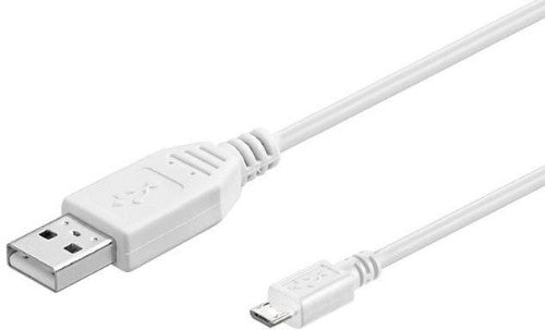 Microconnect USBABMICRO5W USB cable USB 2.0 5 m USB A Micro-USB B White