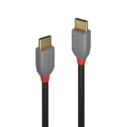 Lindy 1m USB 2.0 Type C to C Cable, Anthra Line