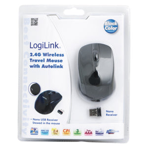 LogiLink ID0031 mouse RF Wireless Optical 800 DPI