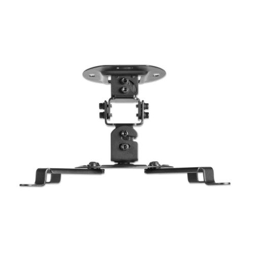 Manhattan Projector Mount, Ceiling, Universal, Tilt, Swivel & Rotate, Height: 15cm, Max 13.5kg, Black, Lifetime Warranty