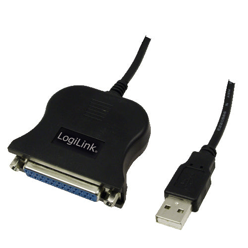 LogiLink UA0054A parallel cable Black 1.8 m