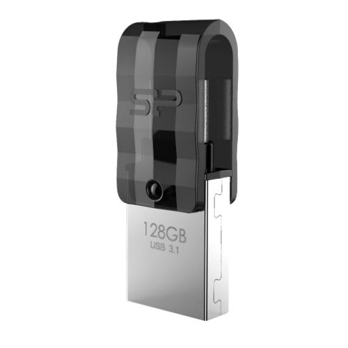 Silicon Power Mobile C31 USB flash drive 128 GB USB Type-A / USB Type-C 3.2 Gen 1 (3.1 Gen 1) Black, Grey, Silver