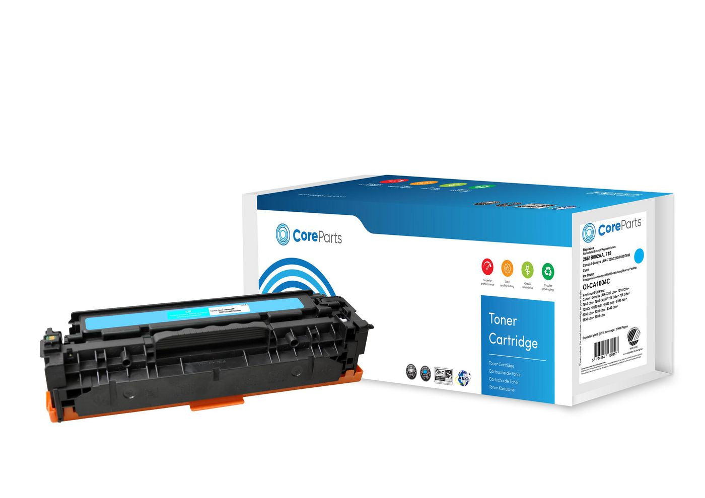 CoreParts Toner Cyan 2661B002AA