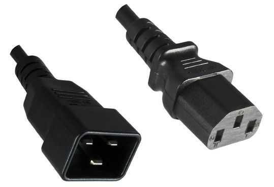 Microconnect PE030605 power cable Black 0.5 m C13 coupler C20 coupler