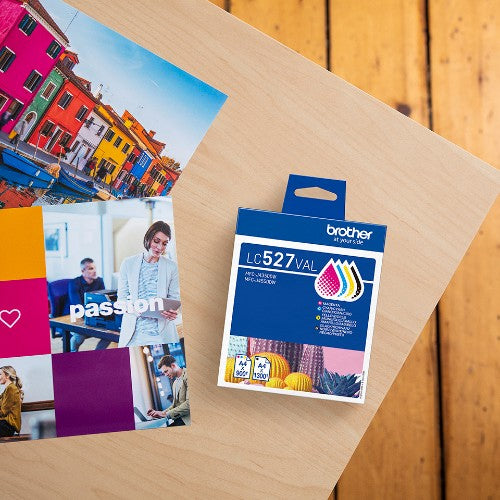 Brother LC-527VAL Ink cartridge multi pack Bk,C,M,Y 1200pg + 3x900 pg Pack=4 for Brother MFC-J 4350