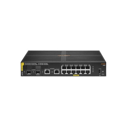 HPE Aruba Networking CX 6100 12G Class4 PoE 2G/2SFP+ 139W Switch