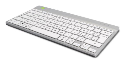 R-Go Tools Ergonomic keyboard R-Go Compact Break, compact keyboard with break software, QWERTY (IT), Bluetooth, white
