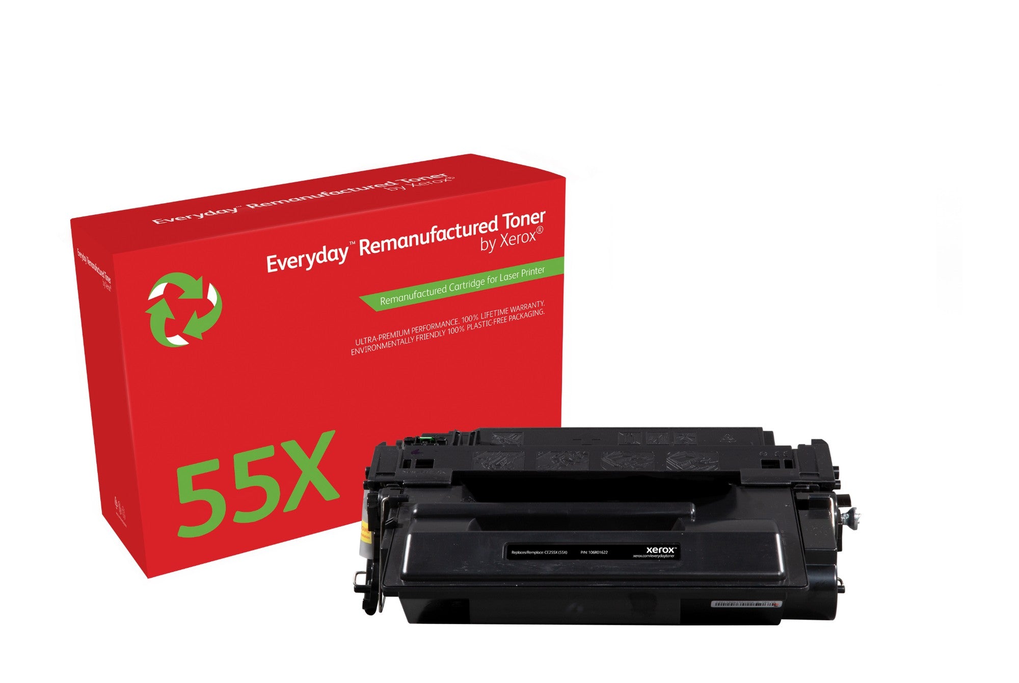 Xerox 106R01622 Toner cartridge black, 12.6K pages/5% (replaces HP 55X/CE255X) for HP LaserJet P 3015