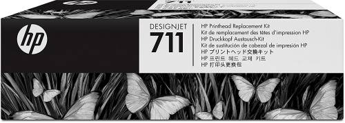 HP C1Q10A/711 Printhead + Ink cartridge Bk,C,M,Y 48ml Pack=4 for HP DesignJet T 520