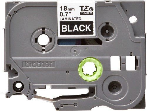 Brother TZE-345 DirectLabel white on black Laminat 18mm x 8m for Brother P-Touch TZ 3.5-18mm/36mm/6-18mm/6-24mm/6-36mm