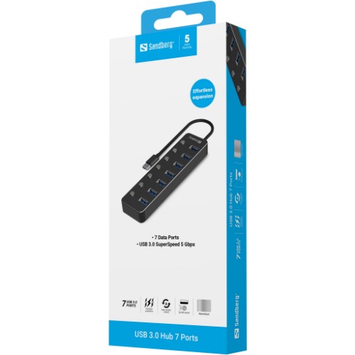 Sandberg USB 3.0 Hub 7 Ports