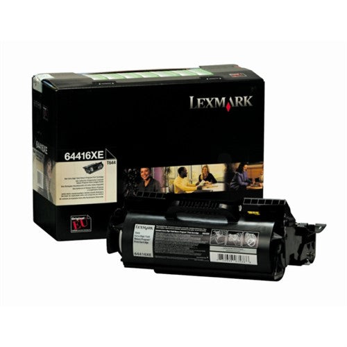 Lexmark 64416XE Toner cartridge black extra High-Capacity return program, 32K pages ISO/IEC 19752 for Lexmark T 644