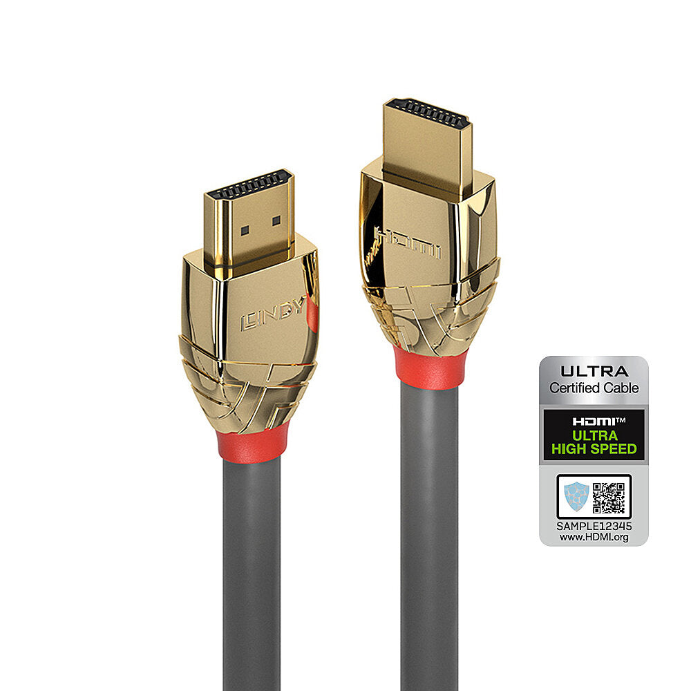 Lindy 5m Ultra High Speed HDMI Cable, Gold Line