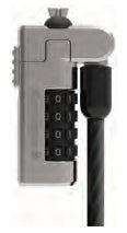 Kensington Slim N17 Combination Laptop Lock for Wedge-Shaped Slots