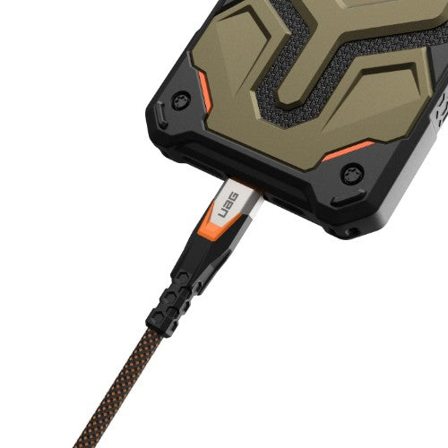 Urban Armor Gear 9B4415114097 USB cable USB 3.2 Gen 2x2 0.75 m USB C Black, Orange