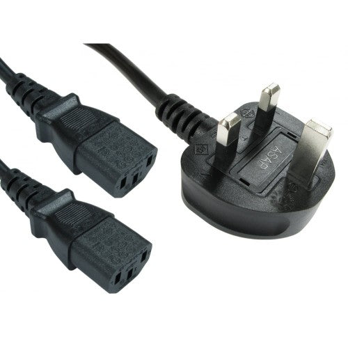 Cables Direct RB-333W power cable Black 1.8 m C13 coupler