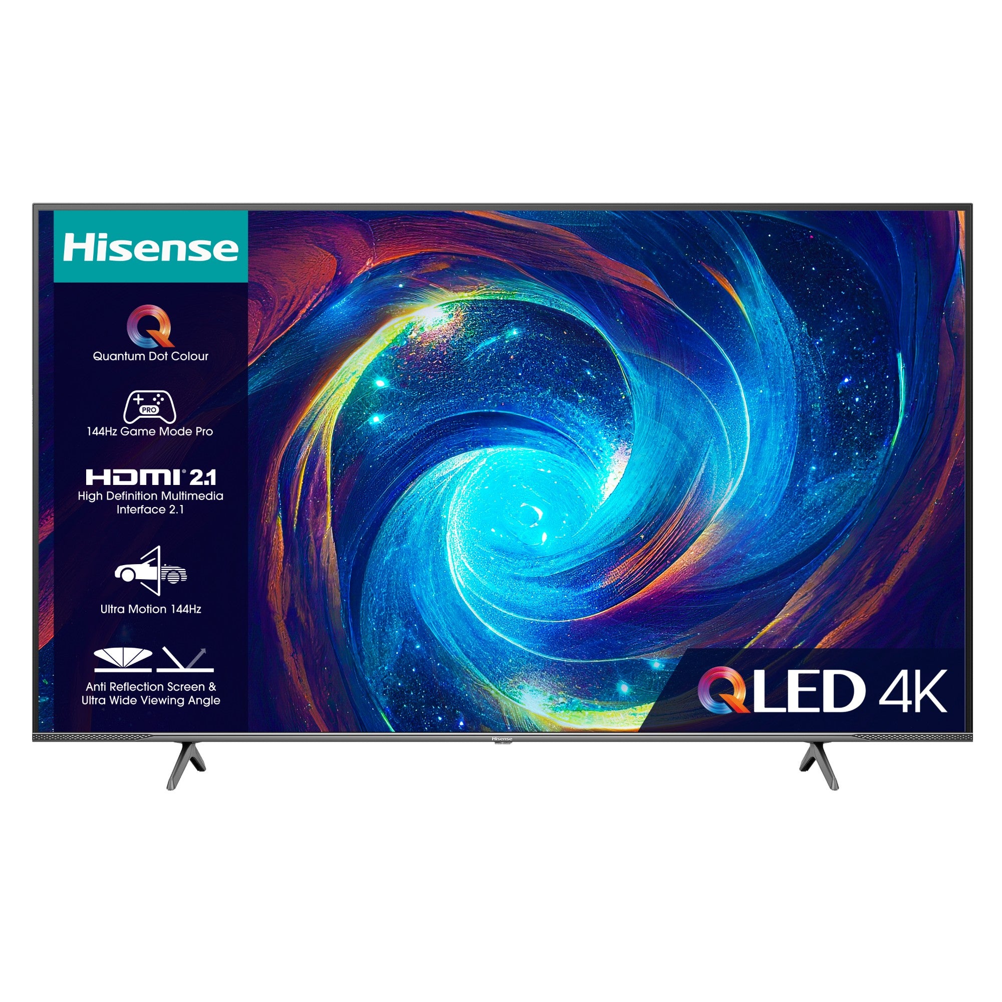 Hisense 75E7KQTUK PRO TV 190.5 cm (75") 4K Ultra HD Smart TV Wi-Fi Grey 350 cd/m²