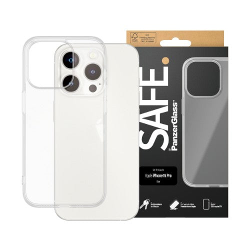 PanzerGlass SAFE. by ® TPU Case Transparent iPhone 15 Pro