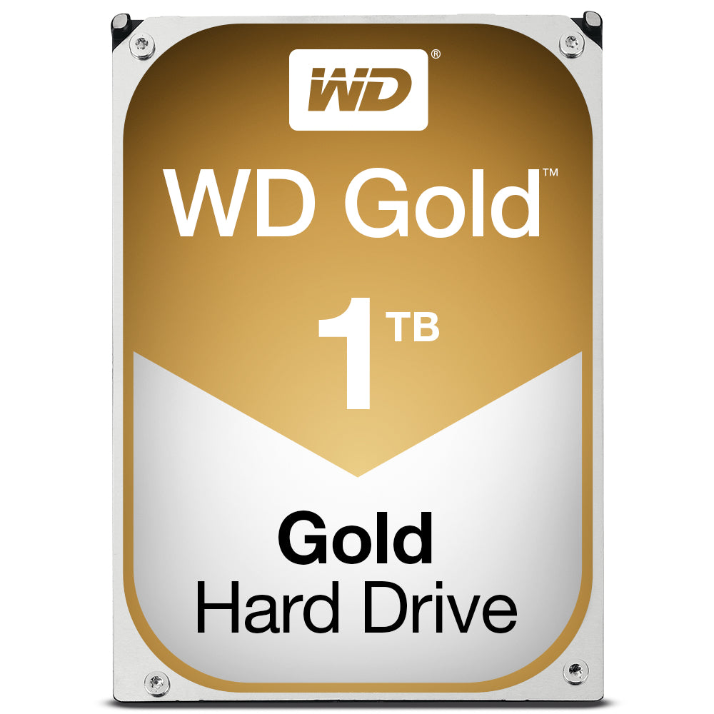 Western Digital Gold internal hard drive 1 TB 7200 RPM 128 MB 3.5" Serial ATA III