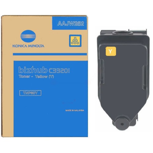 Konica Minolta AAJW252/TNP-80Y Toner yellow, 9K pages for KM Bizhub C 3320 i