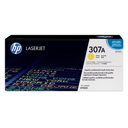 HP CE742A/307A Toner cartridge yellow, 7.3K pages ISO/IEC 19798 for HP CLJ CP 5220