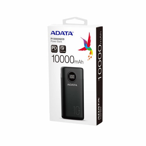 ADATA P10000QCD Lithium-Ion (Li-Ion) 10000 mAh Black