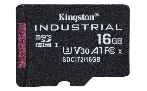 Kingston Technology 16GB microSDHC Industrial C10 A1 pSLC Card + SD Adapter