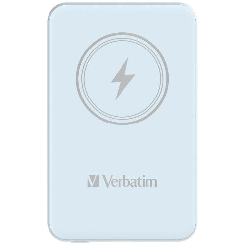Verbatim Charge 'n' Go Magnetic Wireless Power Bank 5000mAh Blue