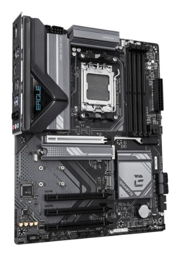 GIGABYTE B850 EAGLE WIFI6E Motherboard - AMD Ryzen 9000 Series CPUs, 8+2+2 Phases Digital VRM, up to 8200MHz DDR5 (OC), 1xPCIe 5.0 + 2xPCIe 4.0 M.2, GbE LAN, WIFI 6E, USB 3.2 Gen 2