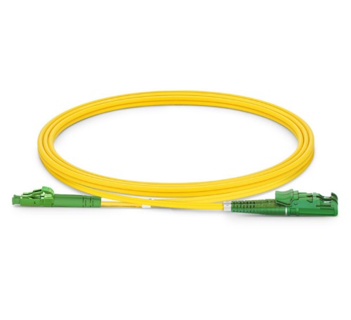 Equip E2000/APC to LC/APC Fiber Cable, SM, Duplex, 3.0m