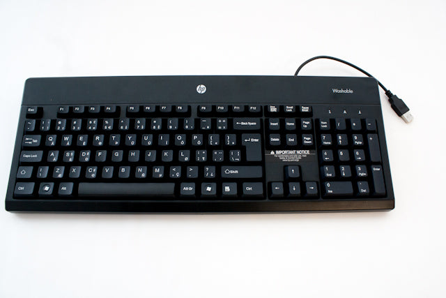 HP 724720-101 keyboard USB QWERTY Swedish Black