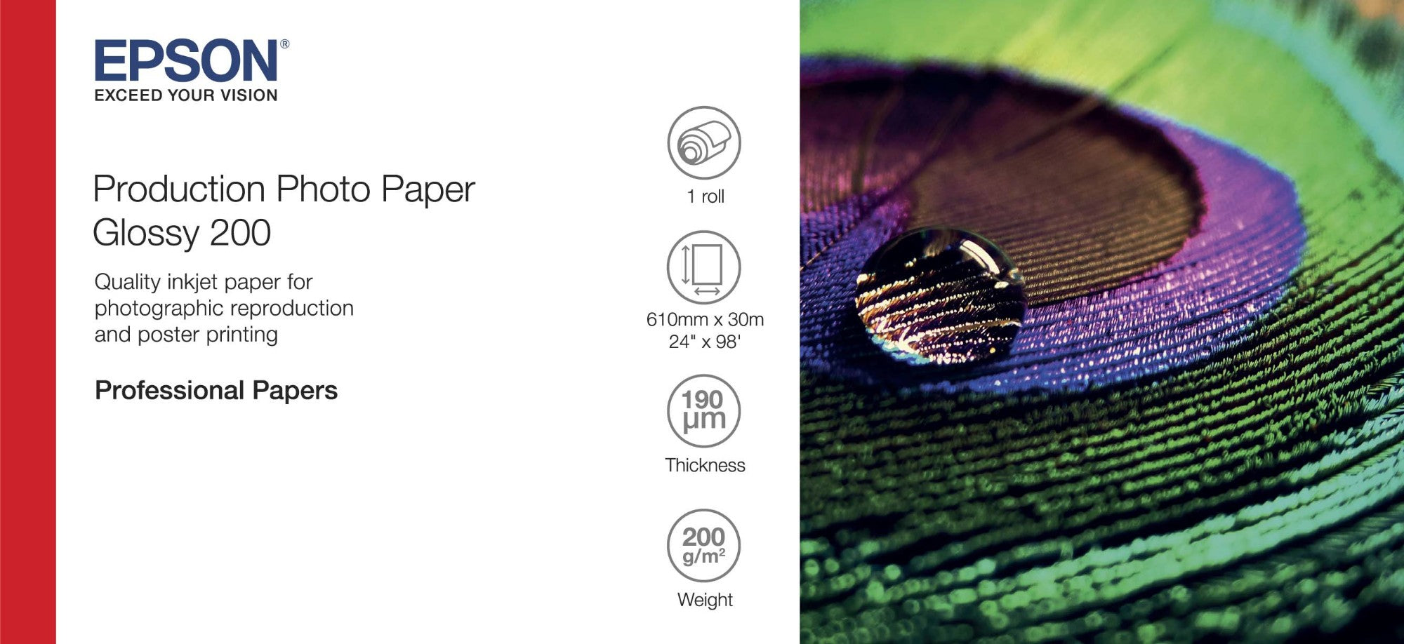 Epson Gloss 200 photo paper White