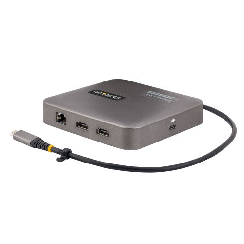 StarTech.com USB C Docking Station, Dual 4K 60Hz HDMI compatible with Macbook Pro (M1/M2/M3/M4) and Windows, USB-A/USB-C 10Gbps Hub, 100W Power Delivery, GbE, SD, 22in/56cm Cable