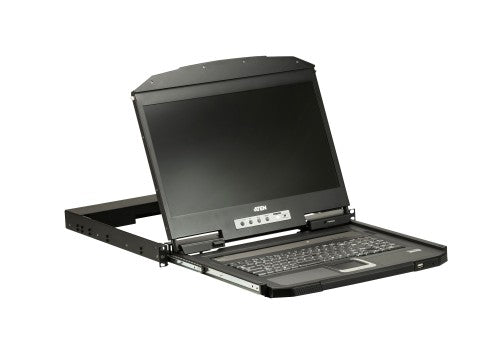 ATEN CL3100NX-ATA-EE rack console 47 cm (18.5") 1366 x 768 pixels Metal, Plastic Black 1U