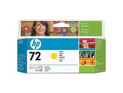 HP C9373A/72 Ink cartridge yellow 130ml for HP DesignJet T 1100/1200/1300/620
