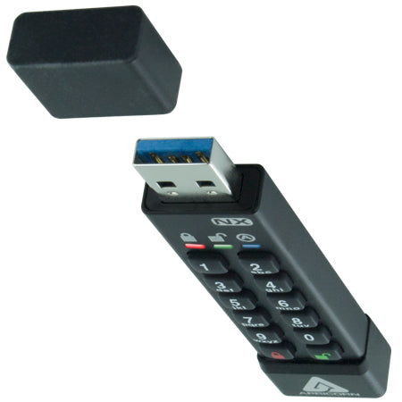 Apricorn ASK3-NX USB flash drive 128 GB USB Type-A 3.2 Gen 1 (3.1 Gen 1) Black