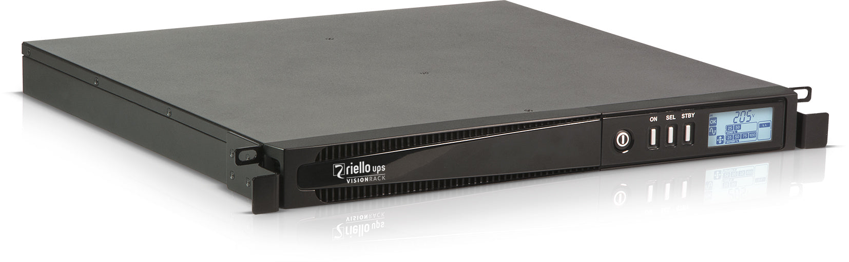 Riello Vision Rack uninterruptible power supply (UPS) 1.1 kVA 800 W 4 AC outlet(s)