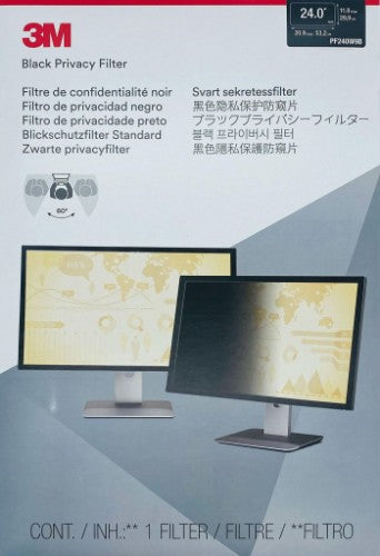 3M PF24.0W9 Black Privacy Filter