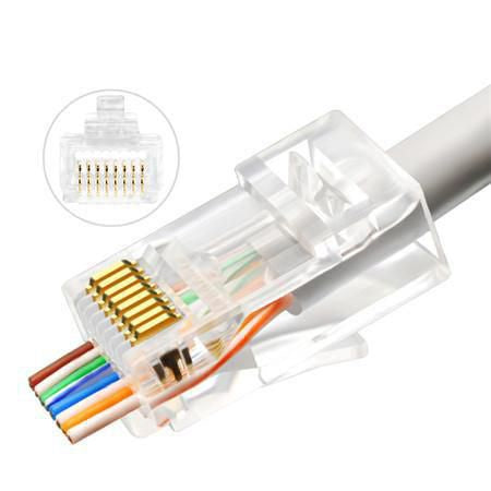 Lanview LVN125306 wire connector RJ45 Transparent